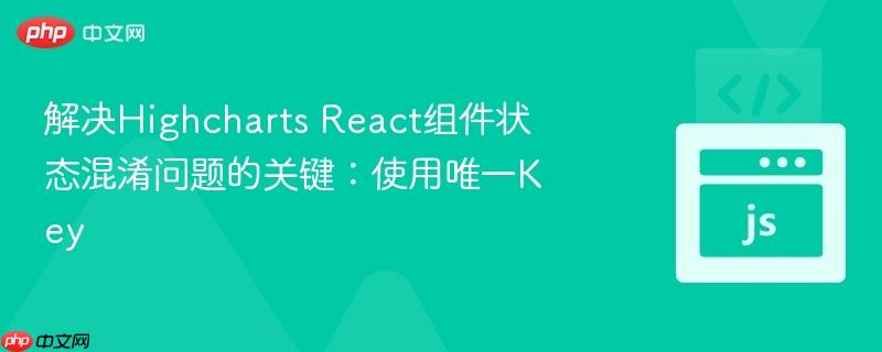 解决highcharts react组件状态混淆问题的关键:使用唯一key