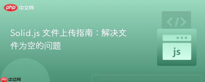 solid.js 文件上传指南:解决文件为空的问题