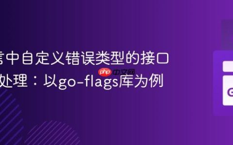 Go语言中自定义错误类型的接口断言与处理：以go-flags库为例