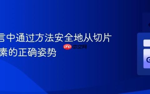 Go 语言中通过方法安全地从切片移除元素的正确姿势