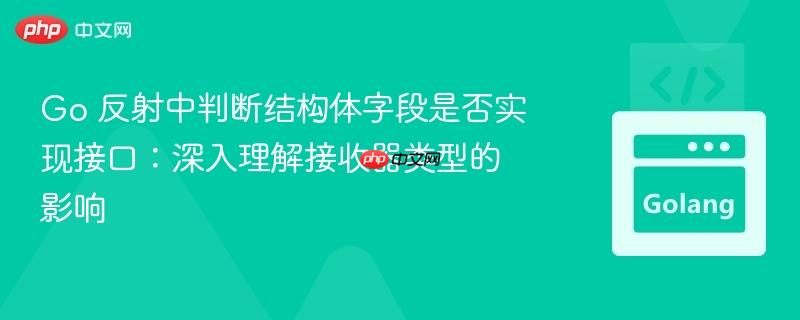 Go 反射中判断结构体字段是否实现接口：深入理解接收器类型的影响