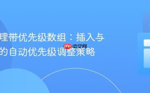 高效管理带优先级数组：插入与更新时的自动优先级调整策略