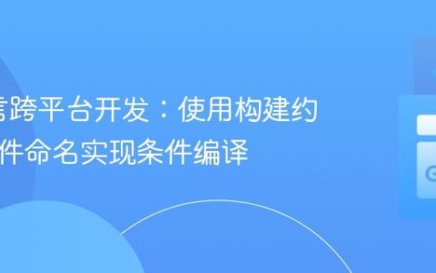 Go语言跨平台开发：使用构建约束和文件命名实现条件编译