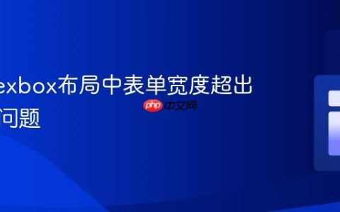 解决Flexbox布局中表单宽度超出容器的问题