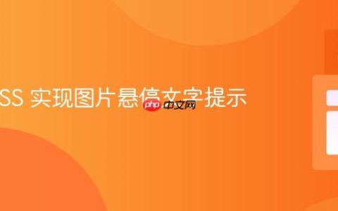 使用 CSS 实现图片悬停文字提示