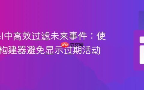 Laravel中高效过滤未来事件：使用查询构建器避免显示过期活动