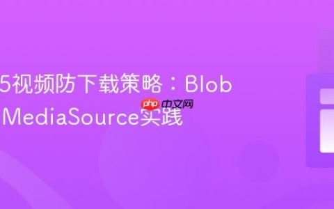 HTML5视频防下载策略：Blob URL与MediaSource实践