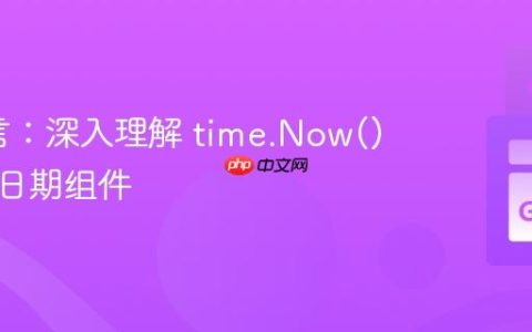 Go语言：深入理解 time.Now() 并提取日期组件