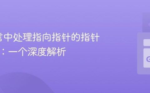 Go语言中处理指向指针的指针与接口：一个深度解析