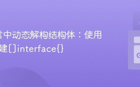 Go语言中动态解构结构体：使用反射创建[]interface{}