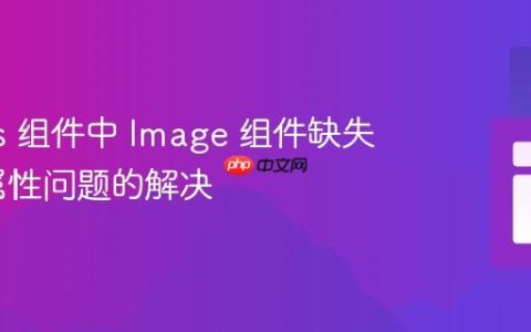 Next.js 组件中 Image 组件缺失 “src” 属性问题的解决