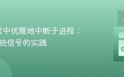 Go语言中优雅地中断子进程：基于系统信号的实践