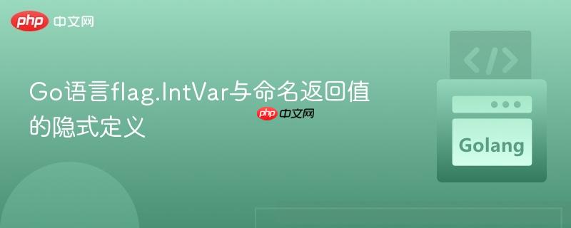 go语言flag.intvar与命名返回值的隐式定义