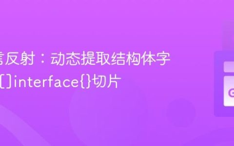 Go语言反射：动态提取结构体字段值到[]interface{}切片