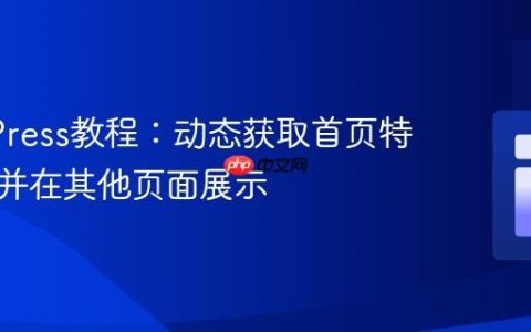 WordPress教程：动态获取首页特色图片并在其他页面展示