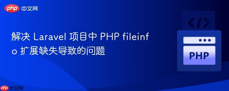 解决 Laravel 项目中 PHP fileinfo 扩展缺失导致的问题