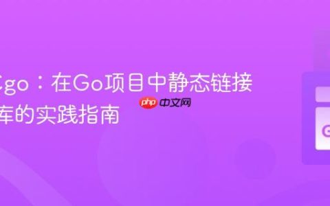 Go与Cgo：在Go项目中静态链接外部C库的实践指南