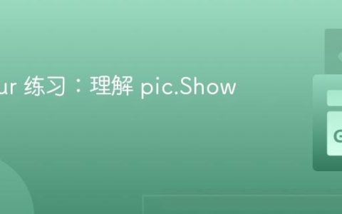 Go Tour 练习：理解 pic.Show 的功能