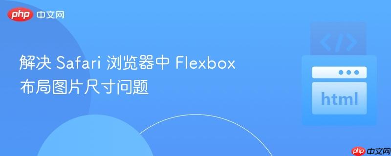 解决 safari 浏览器中 flexbox 布局图片尺寸问题