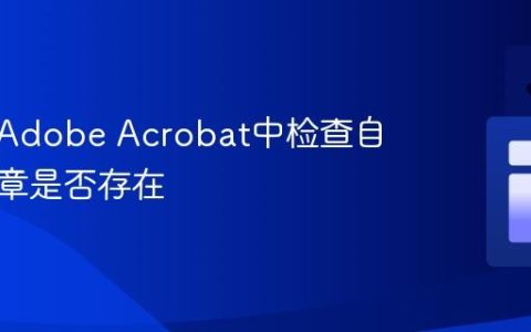 如何在Adobe Acrobat中检查自定义图章是否存在