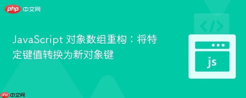 javascript 对象数组重构:将特定键值转换为新对象键