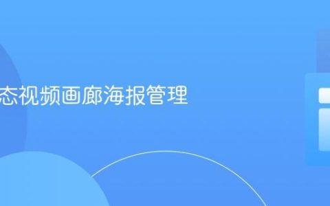 实现动态视频画廊海报管理