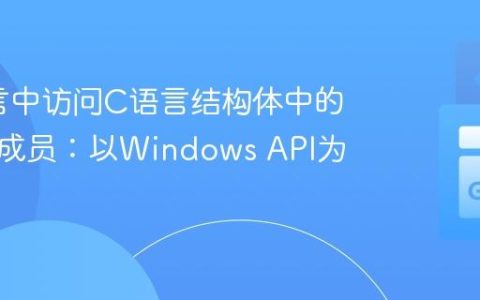 Go语言中访问C语言结构体中的联合体成员：以Windows API为例