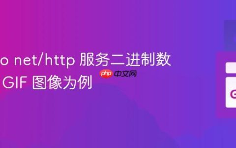 使用 Go net/http 服务二进制数据：以 GIF 图像为例