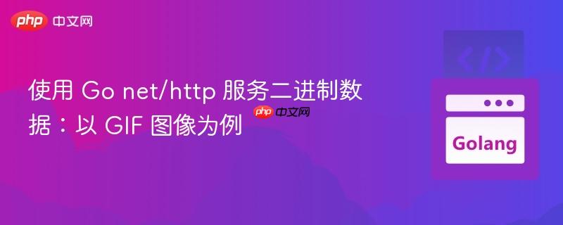 使用 Go net/http 服务二进制数据:以 GIF 图像为例
