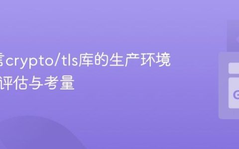 Go语言crypto/tls库的生产环境安全性评估与考量