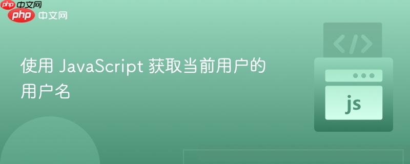 使用 javascript 获取当前用户的用户名