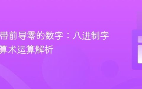 PHP中带前导零的数字：八进制字面量与算术运算解析