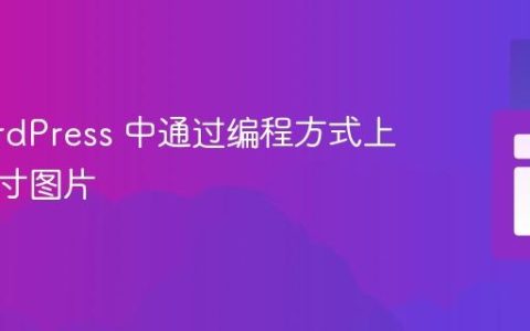 在 WordPress 中通过编程方式上传多尺寸图片