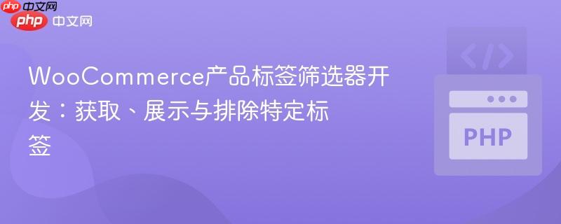 WooCommerce产品标签筛选器开发:获取、展示与排除特定标签