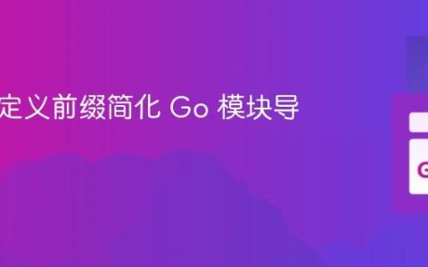 使用自定义前缀简化 Go 模块导入
