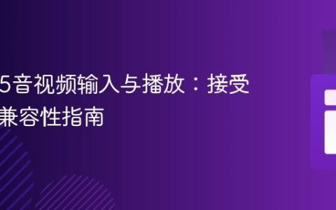 HTML5音视频输入与播放：接受格式与兼容性指南