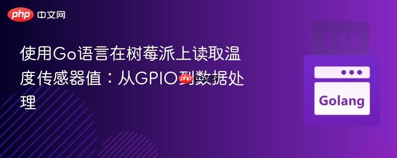 使用Go语言在树莓派上读取温度传感器值:从GPIO到数据处理