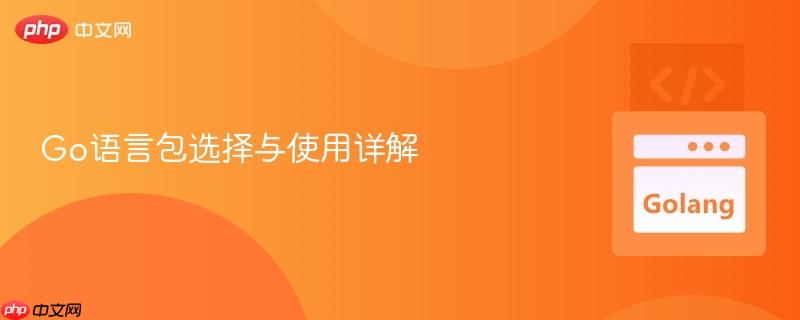 go语言包选择与使用详解