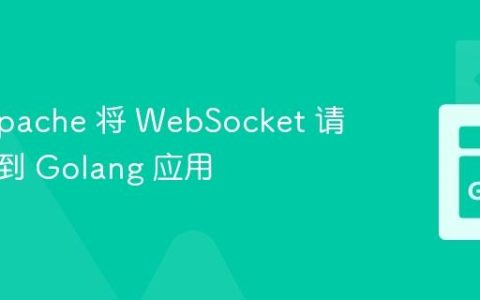 使用 Apache 将 WebSocket 请求转发到 Golang 应用