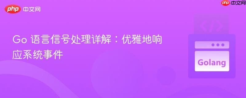 go 语言信号处理详解:优雅地响应系统事件