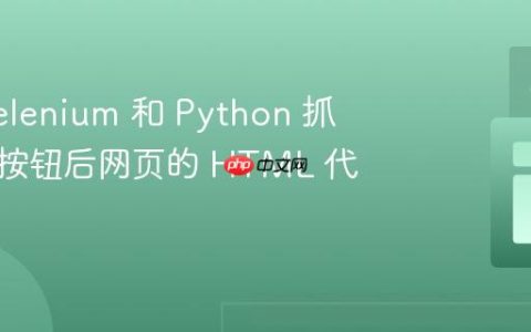 使用 Selenium 和 Python 抓取点击按钮后网页的 HTML 代码