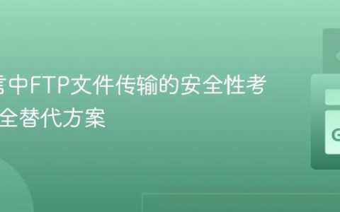 Go语言中FTP文件传输的安全性考量与安全替代方案