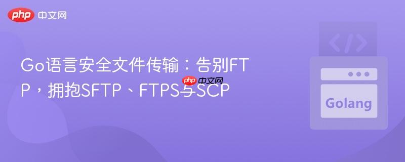 Go语言安全文件传输:告别FTP,拥抱SFTP、FTPS与SCP