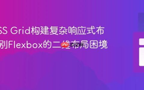 利用CSS Grid构建复杂响应式布局：告别Flexbox的二维布局困境