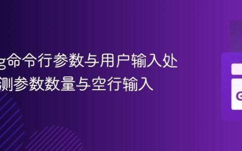 Golang命令行参数与用户输入处理：检测参数数量与空行输入