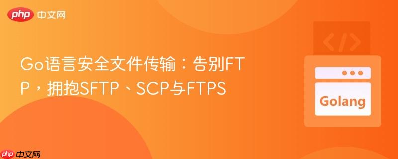 Go语言安全文件传输:告别FTP,拥抱SFTP、SCP与FTPS