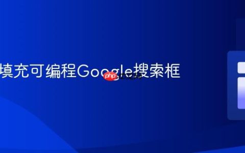 如何预填充可编程Google搜索框