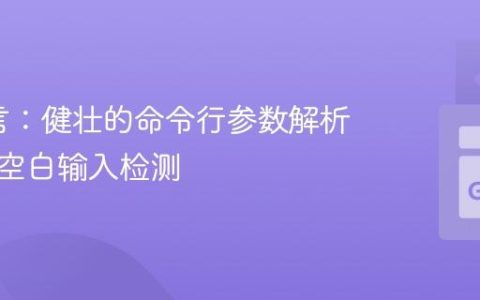 Go语言：健壮的命令行参数解析与用户空白输入检测