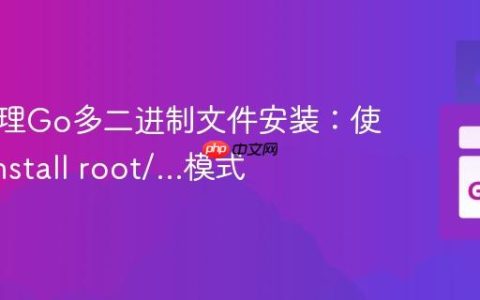 高效管理Go多二进制文件安装：使用go install root/…模式