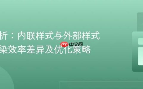深入解析：内联样式与外部样式表的渲染效率差异及优化策略